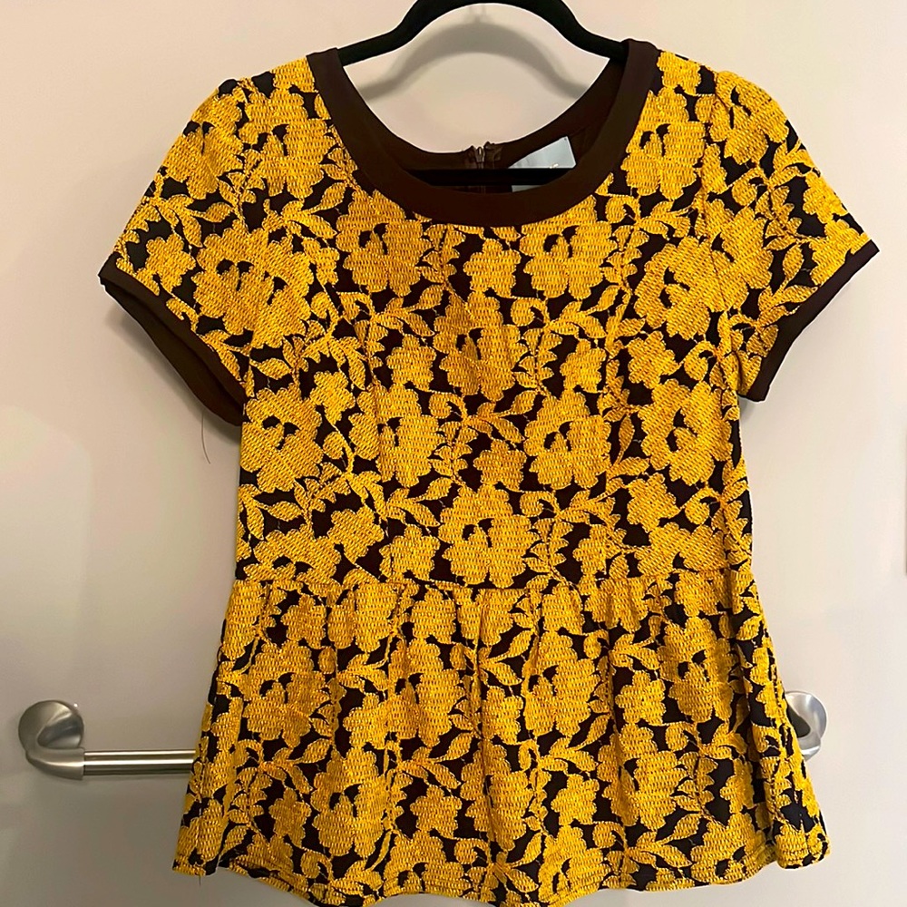 Peplum blouse, Skies Are Blue brand, Size Large